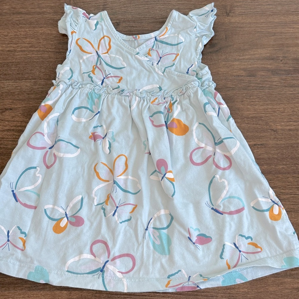 Carter’s blue butterfly dress. Size 18 months.